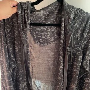 Light weight zip up hoodie coat